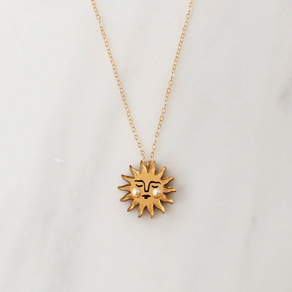 Sun Necklace by Wolf & Moon - The Bristol Artisan Handmade Sustainable Gifts and Homewares.