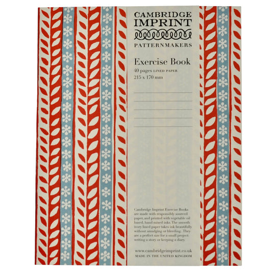 Exercise Book (Lined) - Merry Christmas Red and Blue - THE BRISTOL ARTISAN