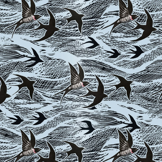 Gift Wrap - Swallows & Sea - THE BRISTOL ARTISAN