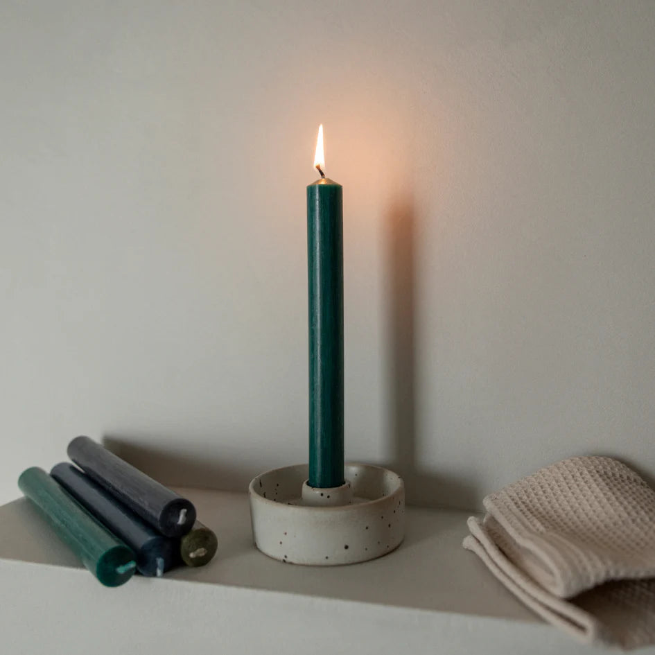 Dinner candle -  Woodland Green - THE BRISTOL ARTISAN