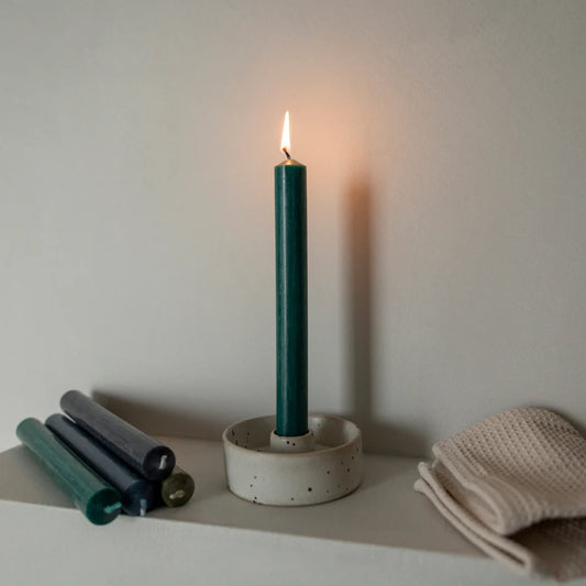 Dinner candle - Woodland Green - THE BRISTOL ARTISAN
