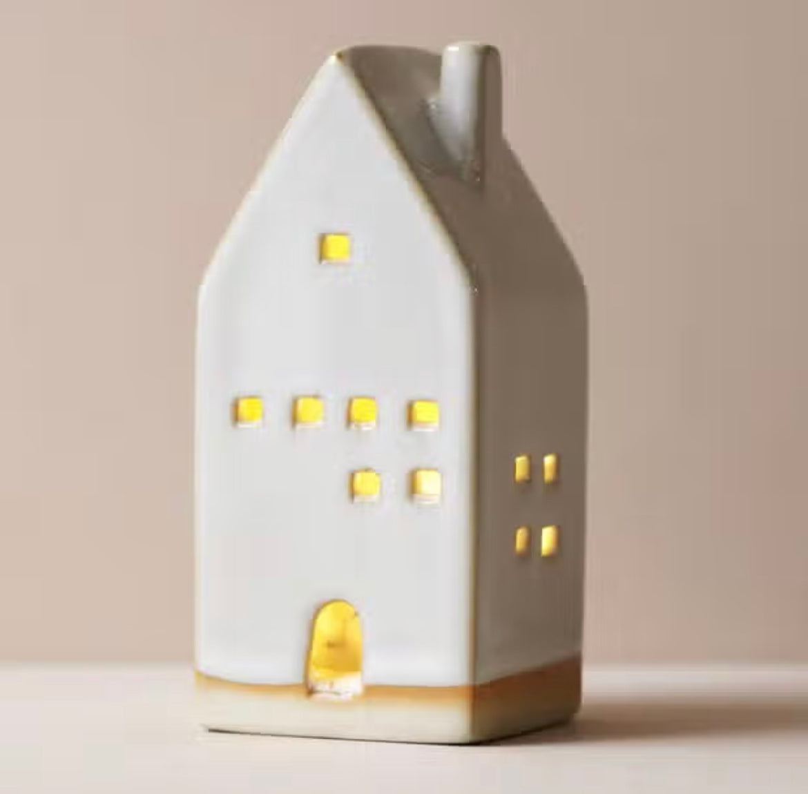 Ceramic house led decoration - The Bristol Artisan Handmade Sustainable Gifts and Homewares.