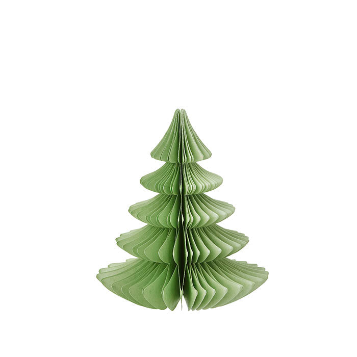 Honeycomb paper tree decoration - green - THE BRISTOL ARTISAN