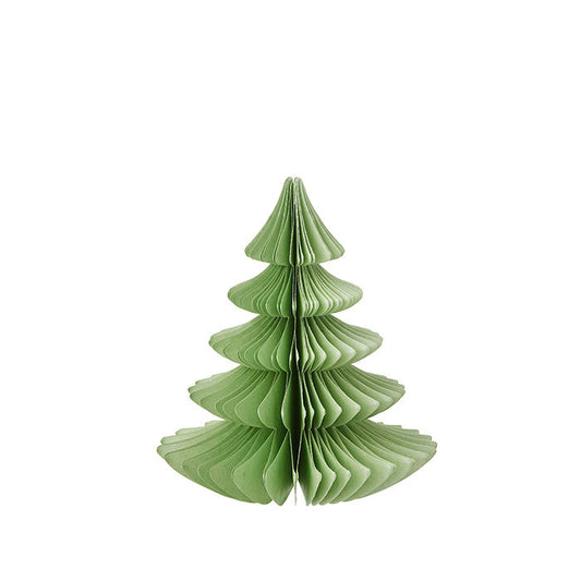 Honeycomb paper tree decoration - green - THE BRISTOL ARTISAN