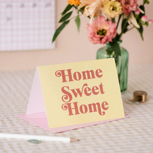 Home Sweet Home Card with Biodegradable Glitter - THE BRISTOL ARTISAN