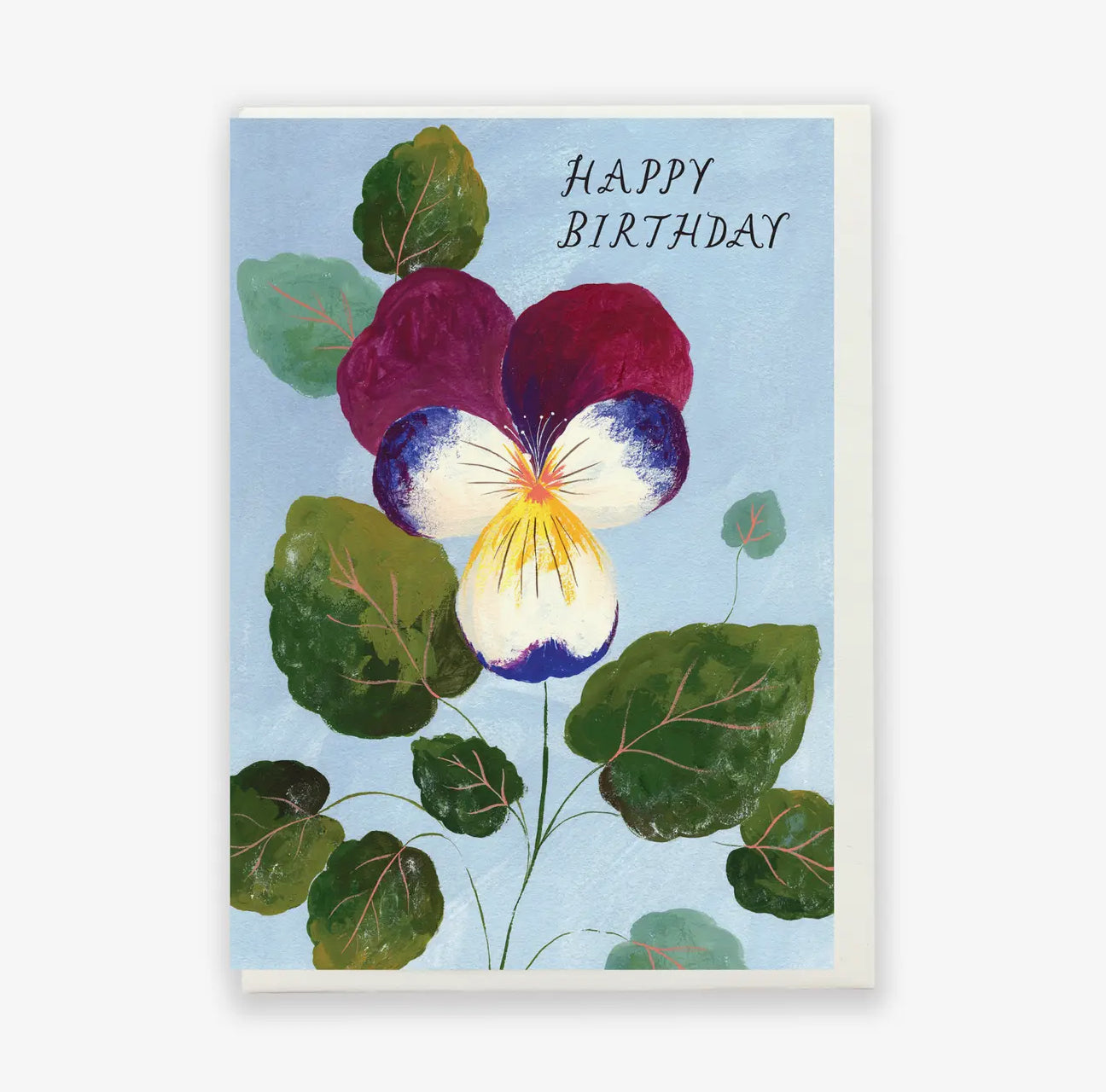 Pansy Birthday Card - THE BRISTOL ARTISAN