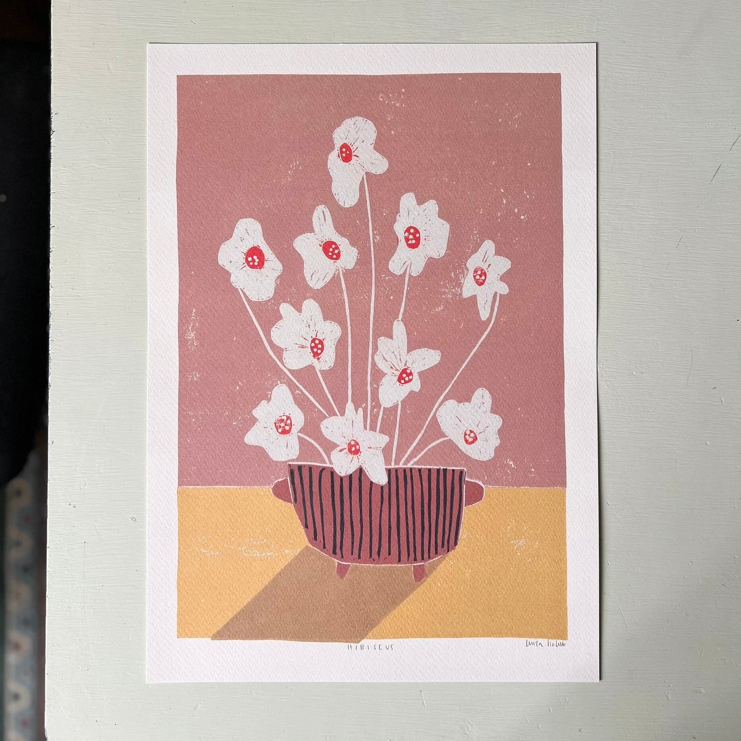 Hibiscus A3 Print - THE BRISTOL ARTISAN
