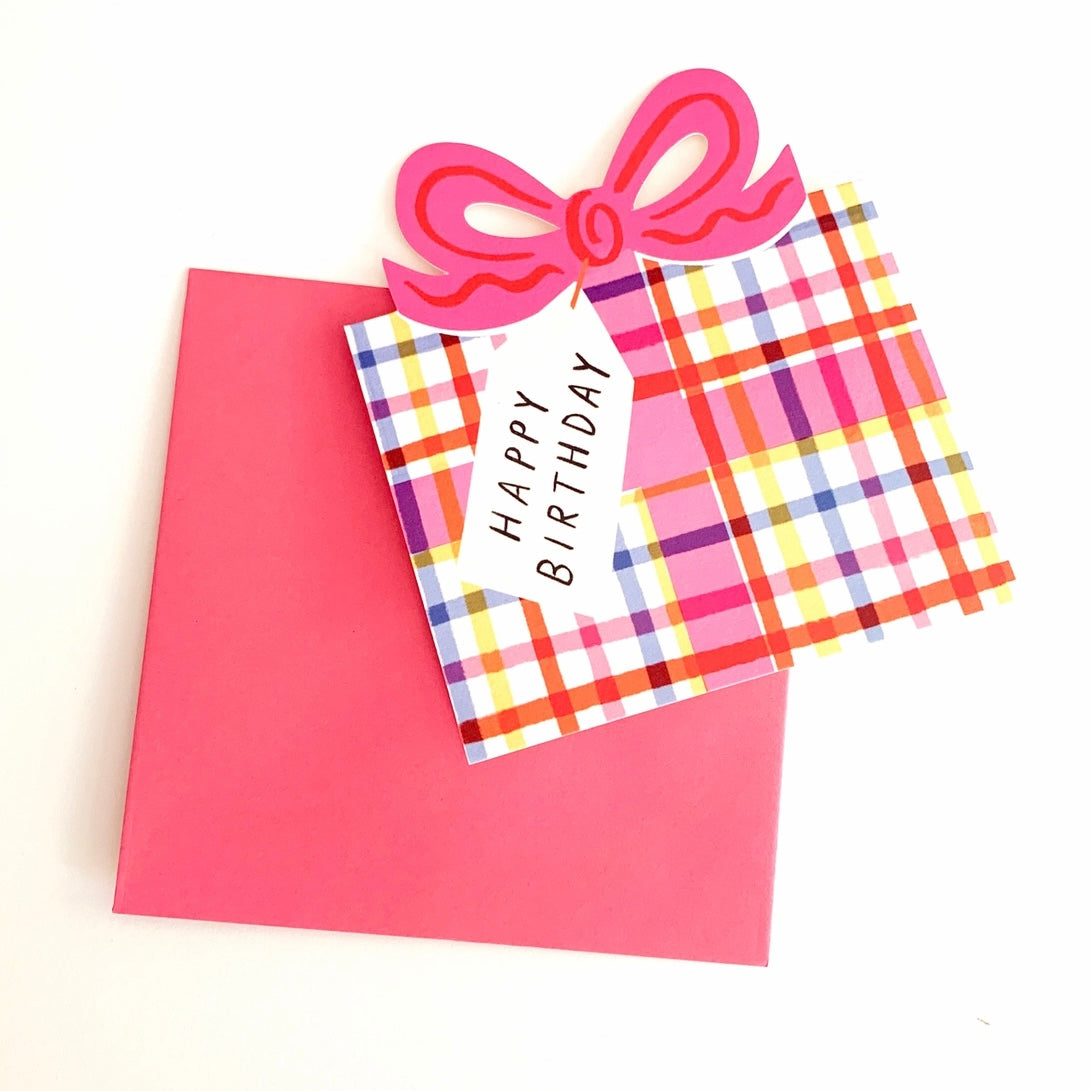 Birthday Bow Shaped Card - THE BRISTOL ARTISAN