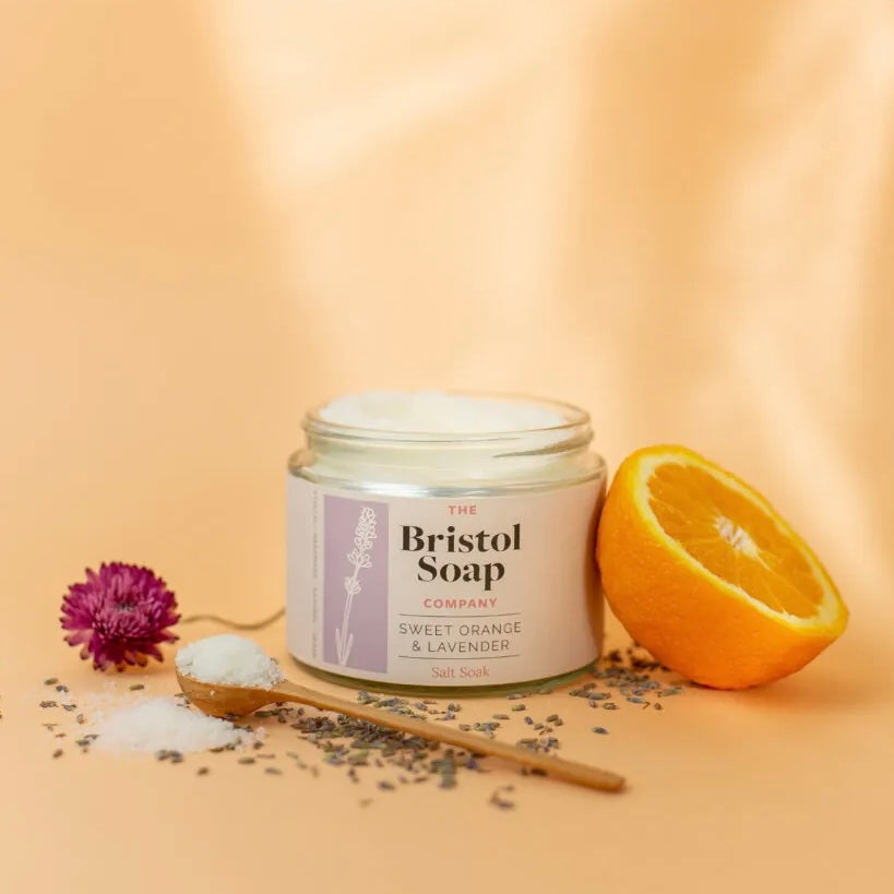 Sweet Orange and Lavender Salt Soak