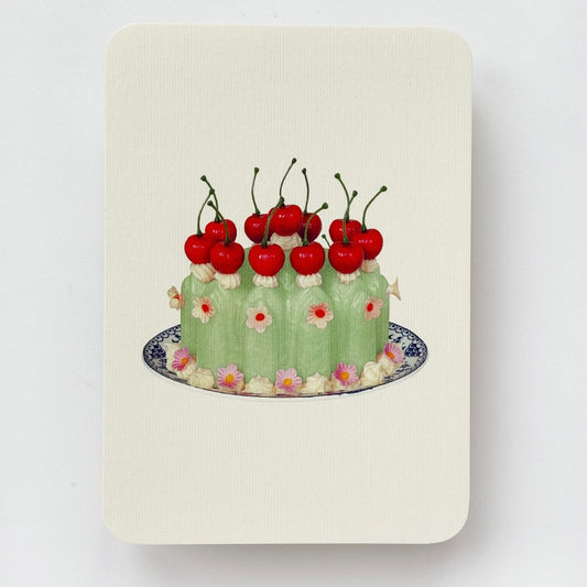 Chartreuse Cream Blancmange Card