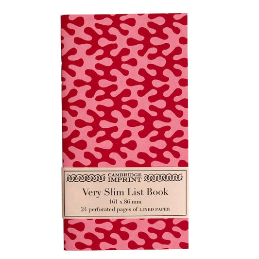 Very Slim List Book Small Kelp Raspberry Ripple - THE BRISTOL ARTISAN