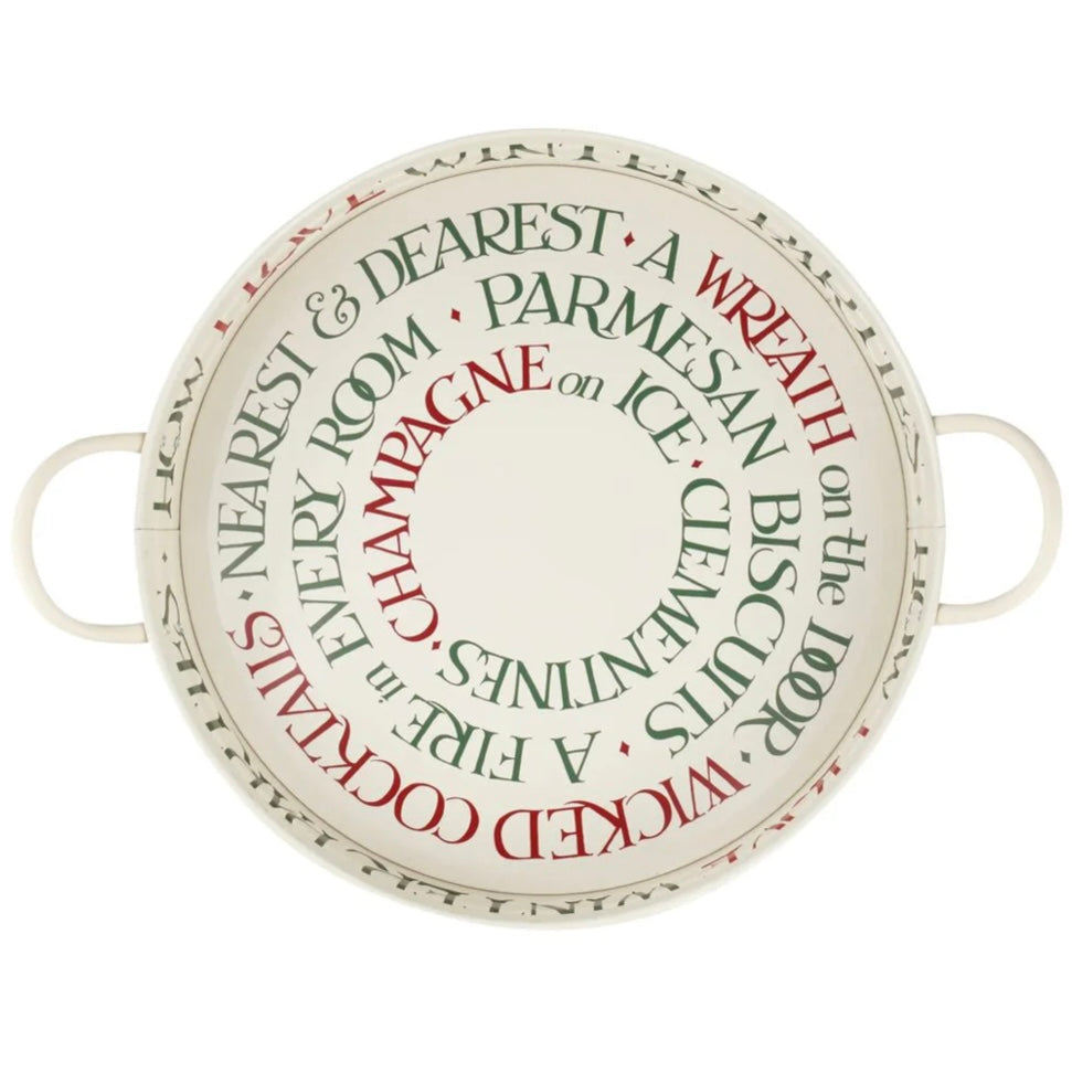 Christmas Toast Large Handle Tray - THE BRISTOL ARTISAN