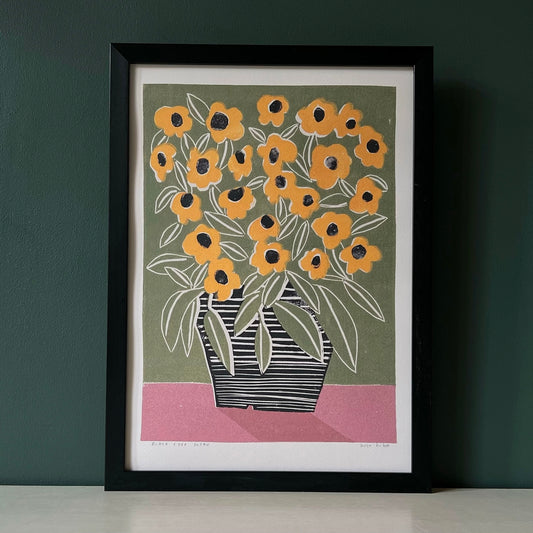 Black Eyed Susan A3 Print - THE BRISTOL ARTISAN