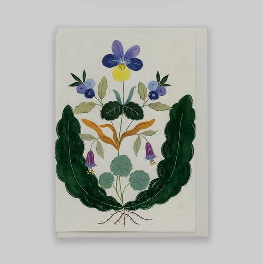 Blue Violets Card - THE BRISTOL ARTISAN