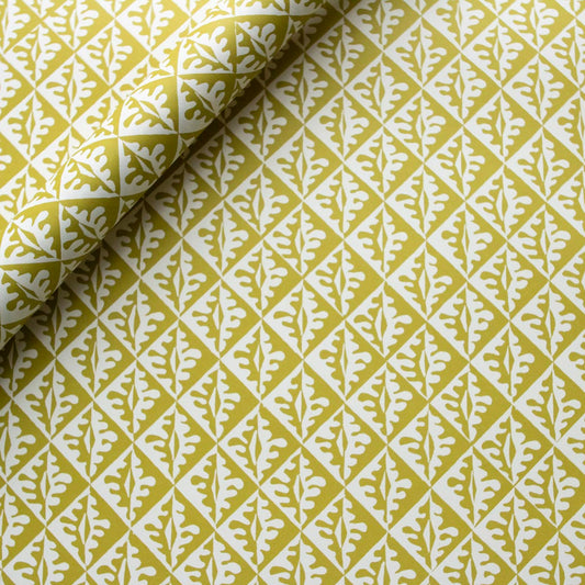 Gift Wrap Oak Leaves Sap Green - THE BRISTOL ARTISAN