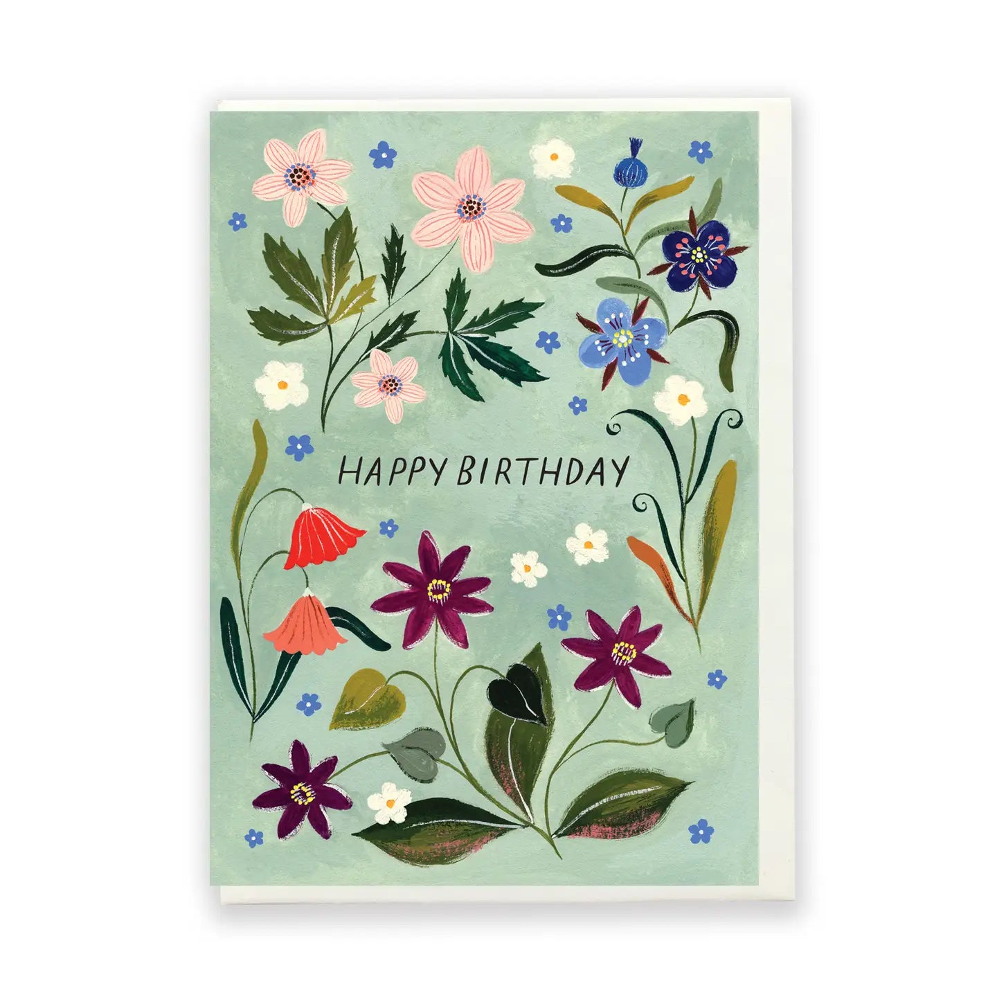 Happy Birthday Floral 2 Card - THE BRISTOL ARTISAN