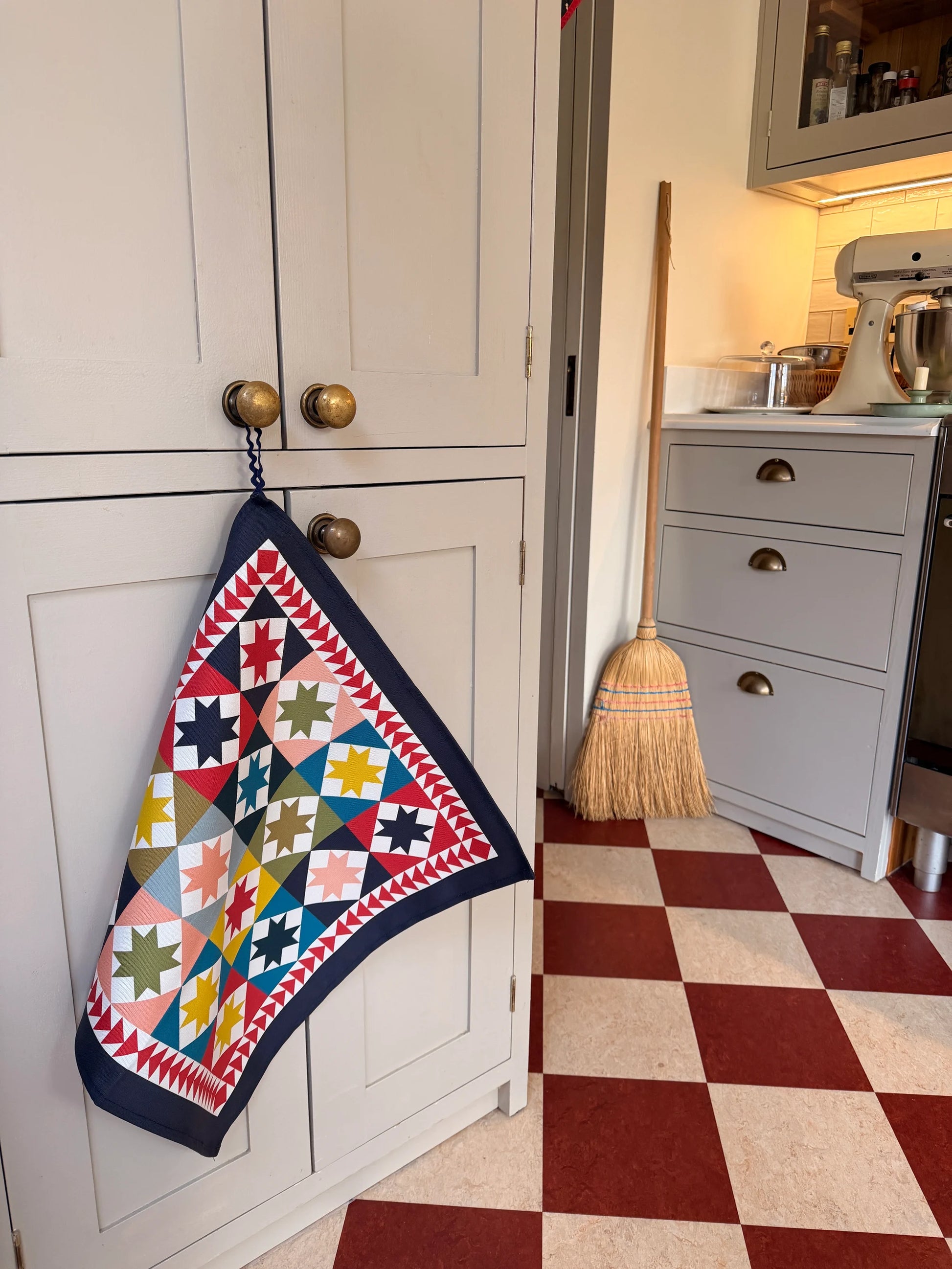 Harlequin Patchwork Quilt Tea Towel - THE BRISTOL ARTISAN