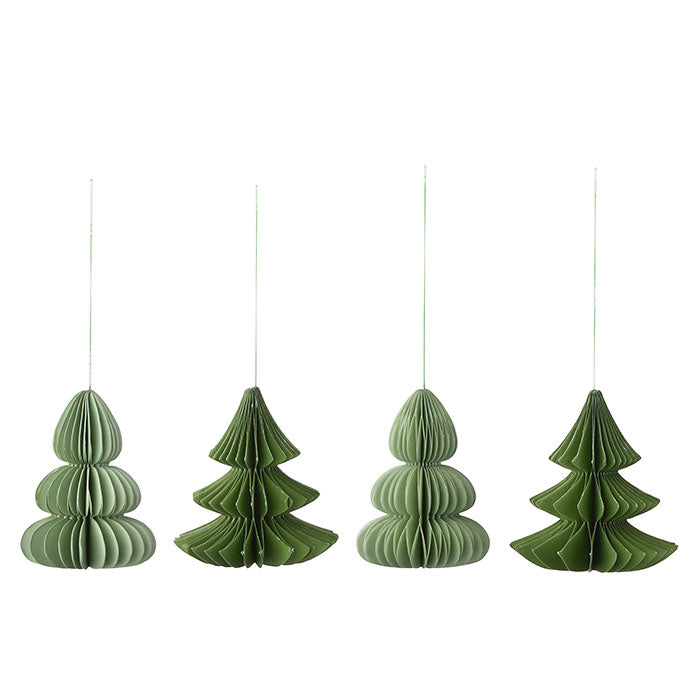 Honeycomb Hanging Christmas Trees, Forest & Pine Green - THE BRISTOL ARTISAN