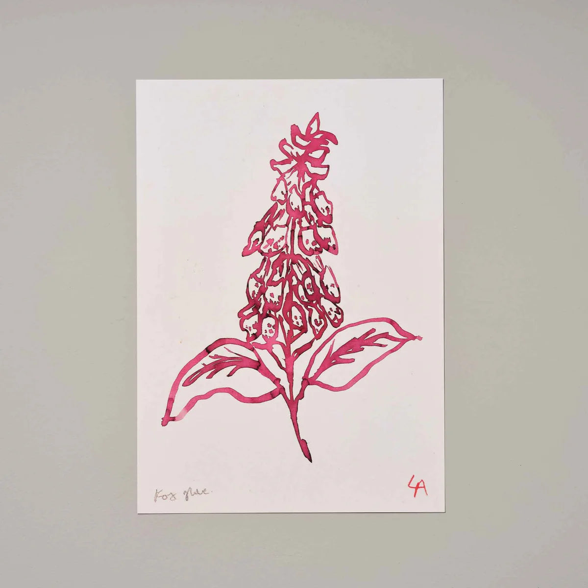 Foxglove A4 Art Print - THE BRISTOL ARTISAN