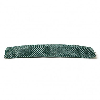 Draught Excluder - Twill Silver & Emerald - THE BRISTOL ARTISAN