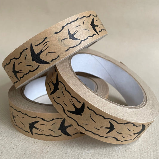 Kraft Paper Tape - Swallows in the Sky - THE BRISTOL ARTISAN