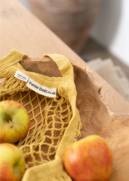 Sage Short Handled String Bag