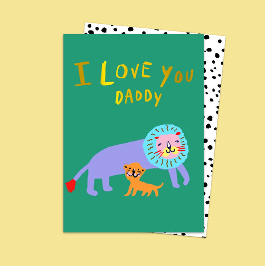 ‘I Love You Daddy’ Lion Cub Card