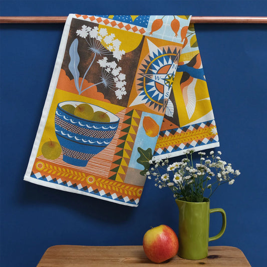 September Cotton Tea Towel - THE BRISTOL ARTISAN