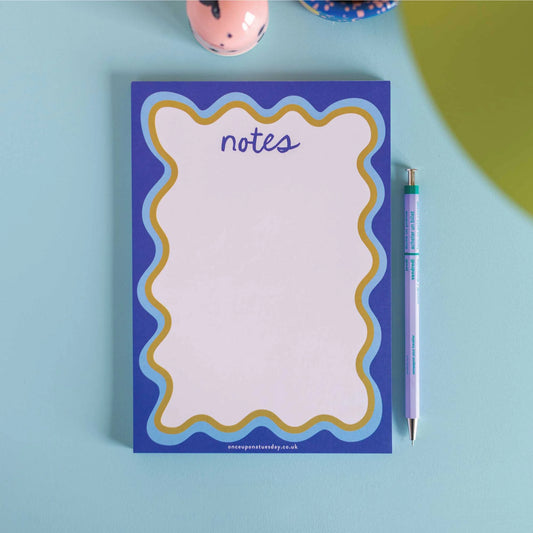Blue Wave A5 Notepad - THE BRISTOL ARTISAN