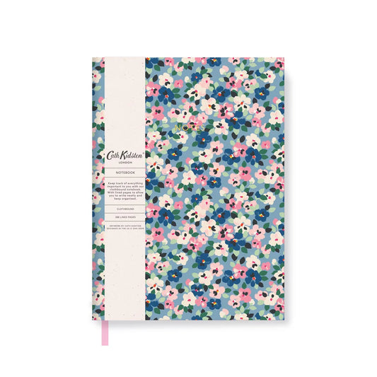 Cath Kidston Painted Pansies A5 Linen Notebook - THE BRISTOL ARTISAN