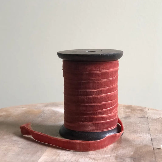 Velvet Ribbon 10m - Burnt Orange - THE BRISTOL ARTISAN