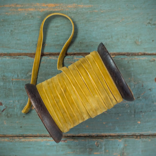 Velvet Ribbon 10m - Mustard - THE BRISTOL ARTISAN