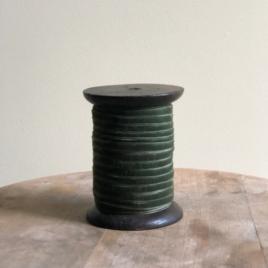 Velvet Ribbon 10m - Olive Green - THE BRISTOL ARTISAN