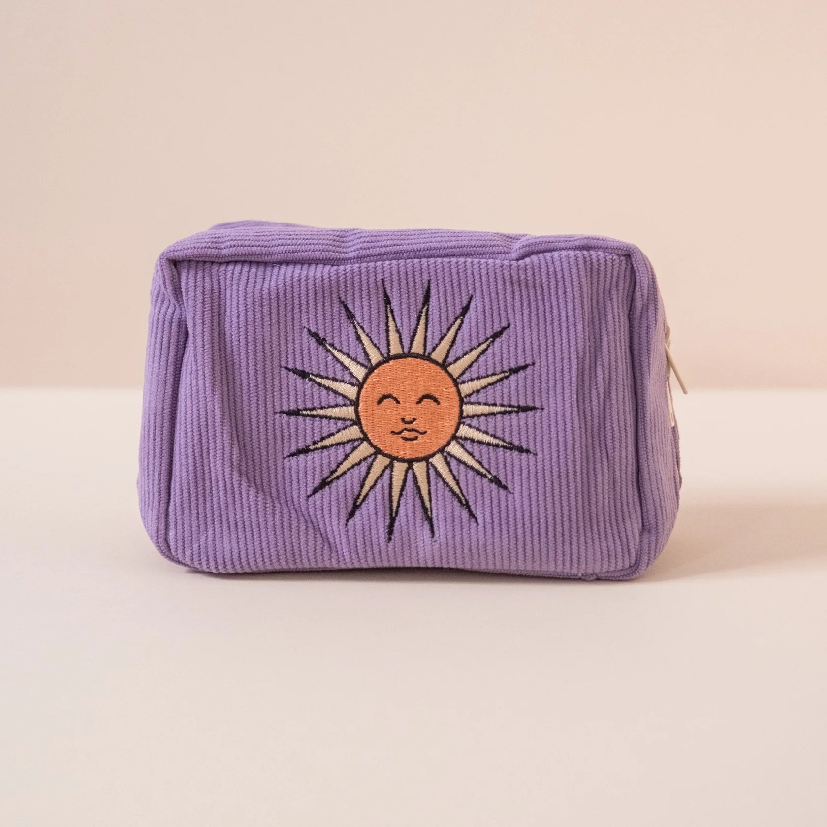 Lavender Corduroy Makeup Bag - THE BRISTOL ARTISAN