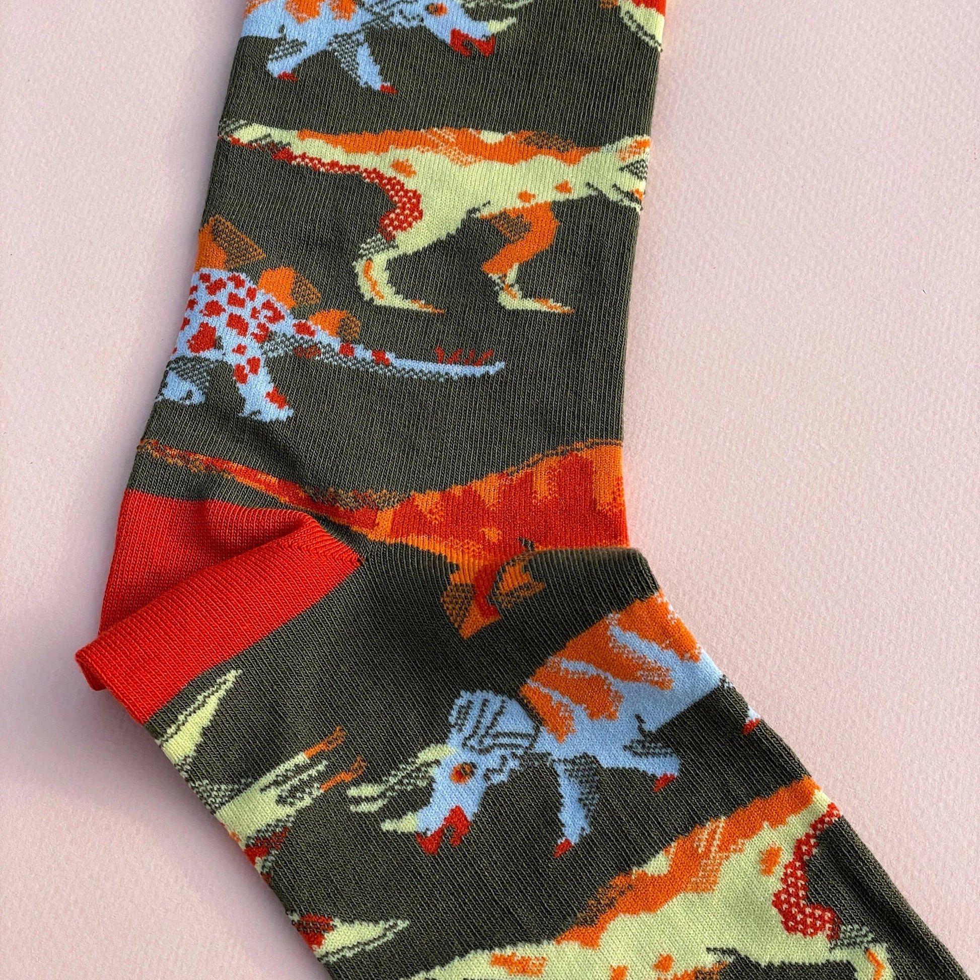 Dinosaurs Cotton Socks - UK 8-11 - THE BRISTOL ARTISAN