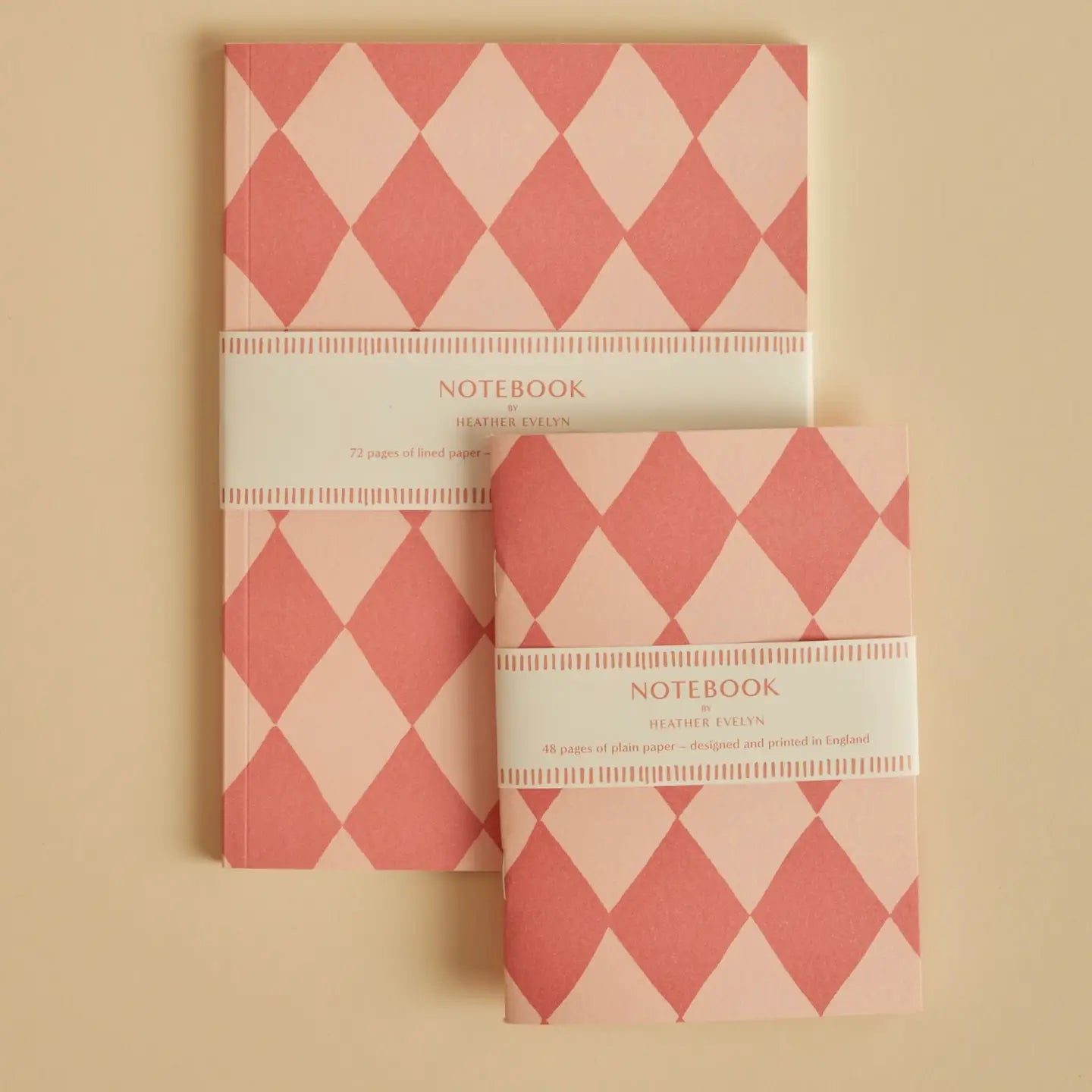 A6 Pink Harlequin Notebook - THE BRISTOL ARTISAN