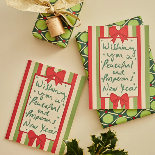 Peaceful and Prosperous New Year Card - THE BRISTOL ARTISAN