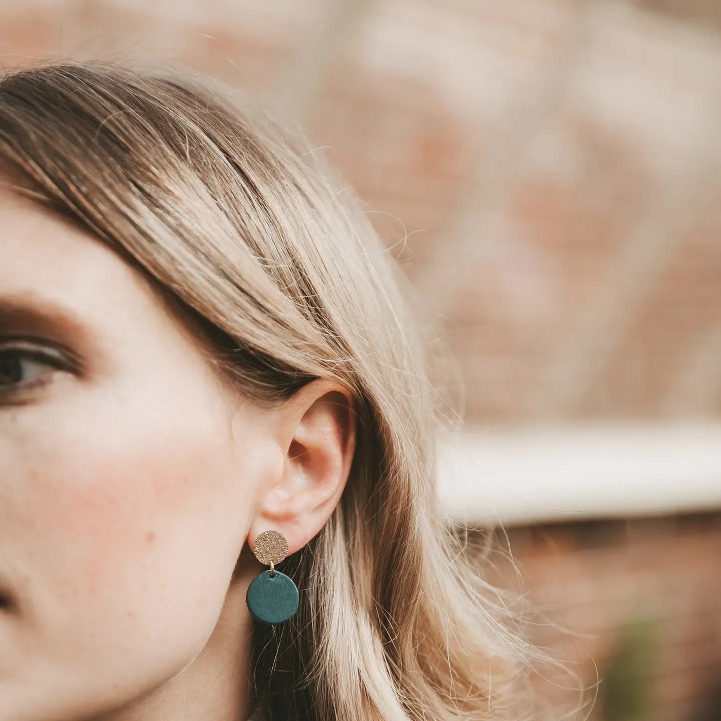 Hollie Leather Earrings - Metallic Berry - THE BRISTOL ARTISAN