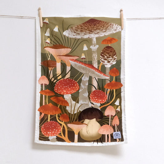 Forest Fungi Tea Towel - THE BRISTOL ARTISAN