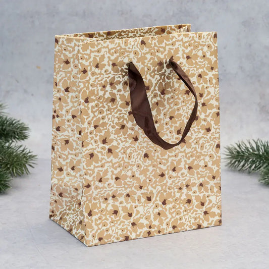 Gold Leaf Paper Gift Bag - Small - THE BRISTOL ARTISAN