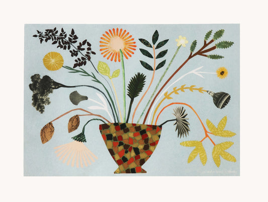 Blue Bouquet Print (A3) - THE BRISTOL ARTISAN