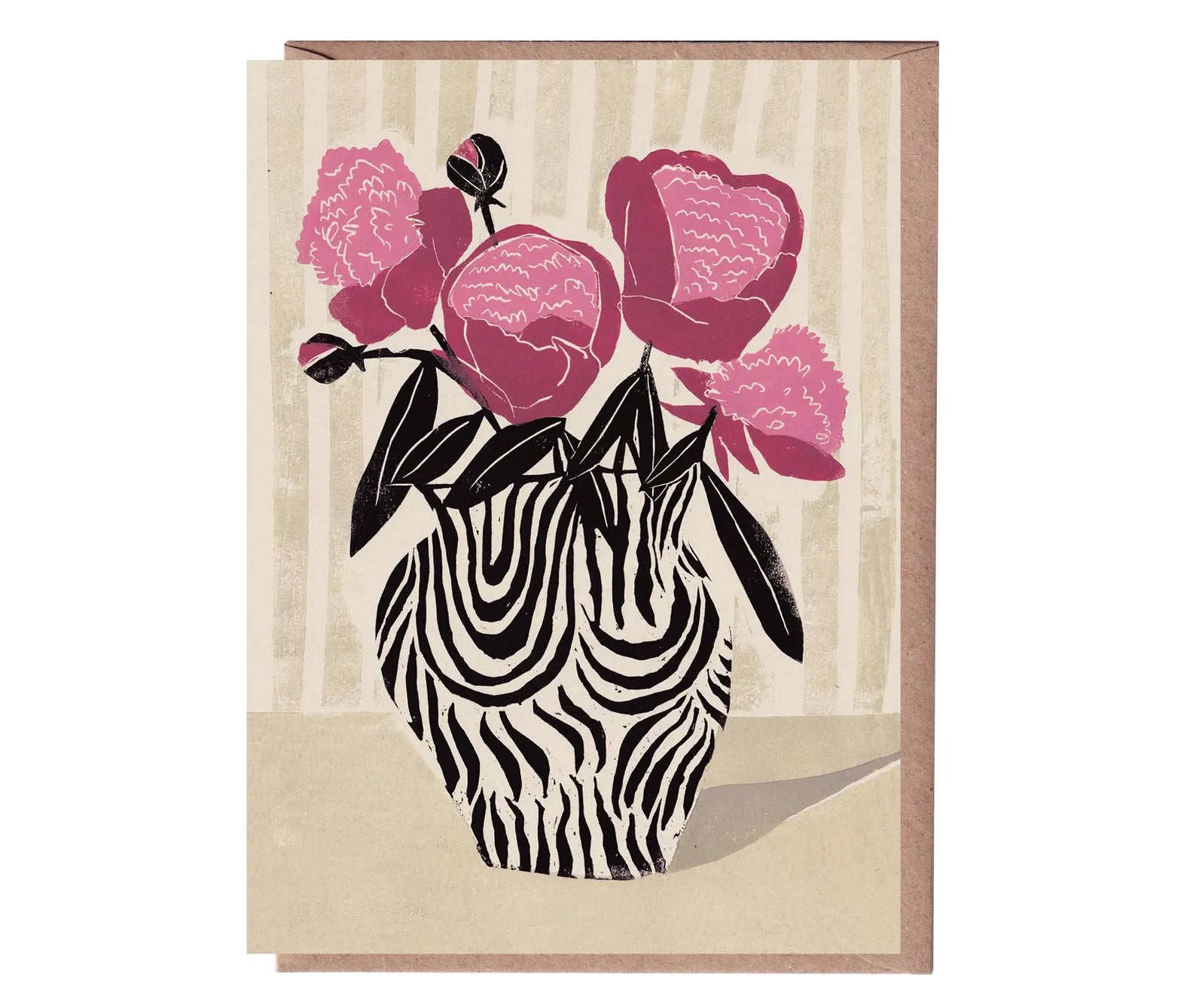 Pink Peonies Card - THE BRISTOL ARTISAN