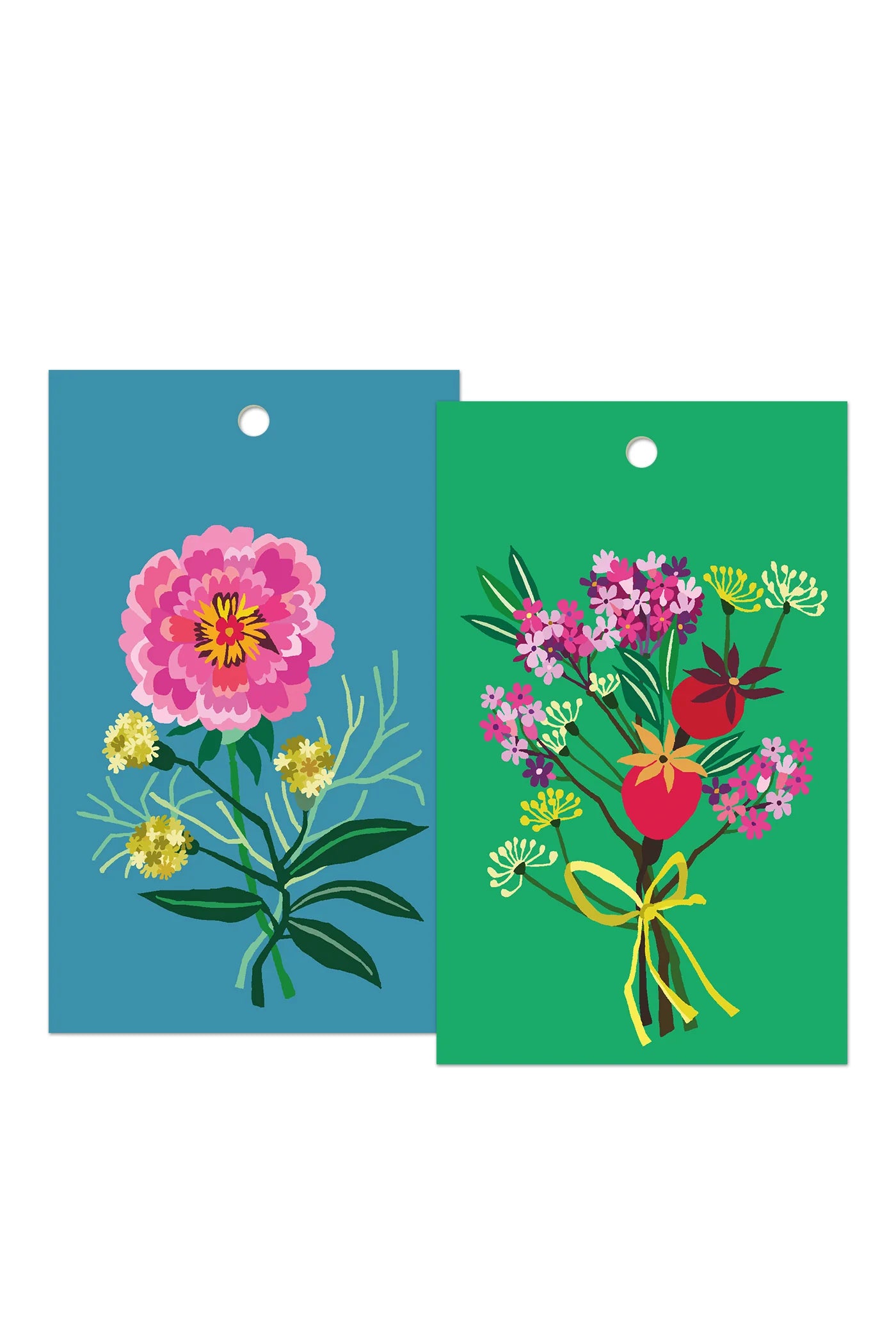 Fleurs Gift Tags - Pack of 6 - THE BRISTOL ARTISAN