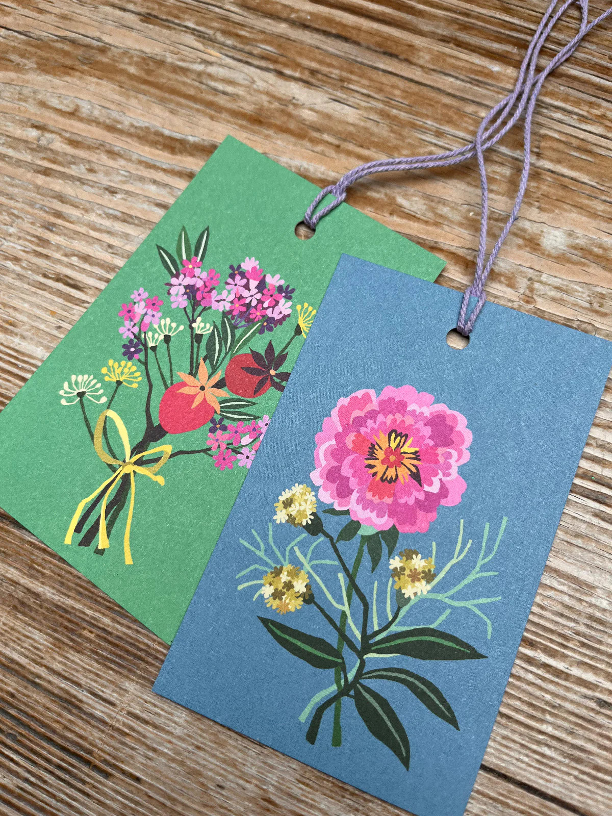 Fleurs Gift Tags - Pack of 6 - THE BRISTOL ARTISAN