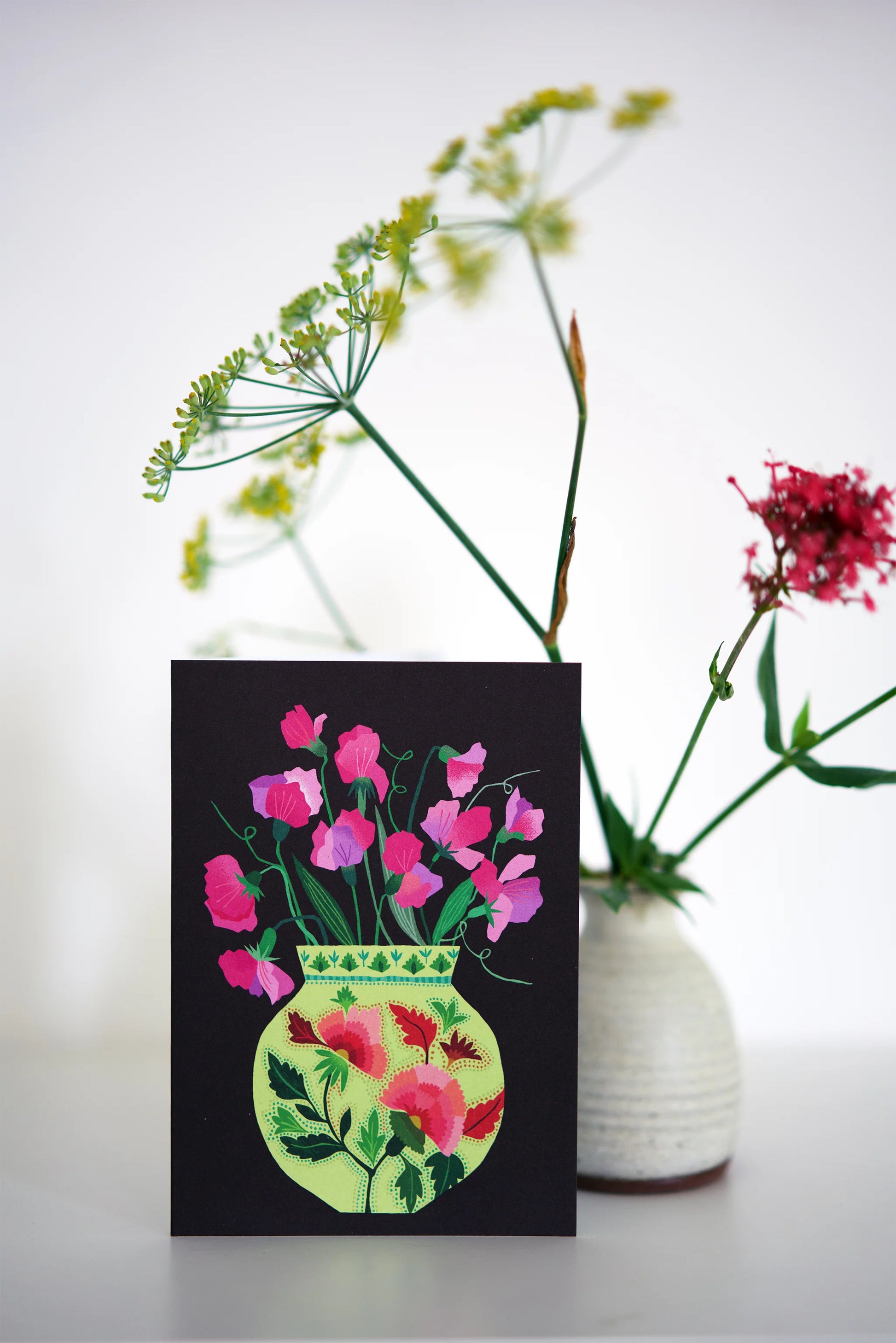 Sweet Peas Greetings Card - THE BRISTOL ARTISAN