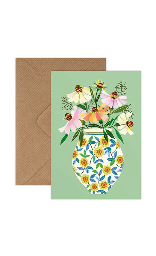 Spring Pot Greetings Card - THE BRISTOL ARTISAN