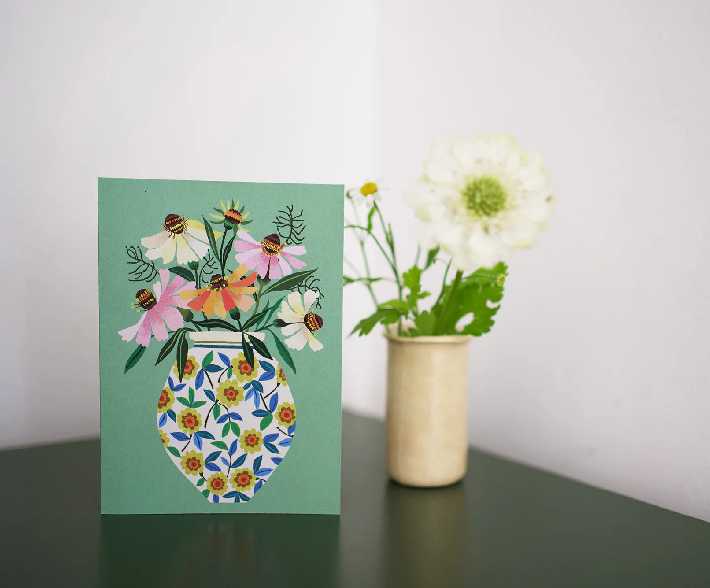 Spring Pot Greetings Card - THE BRISTOL ARTISAN
