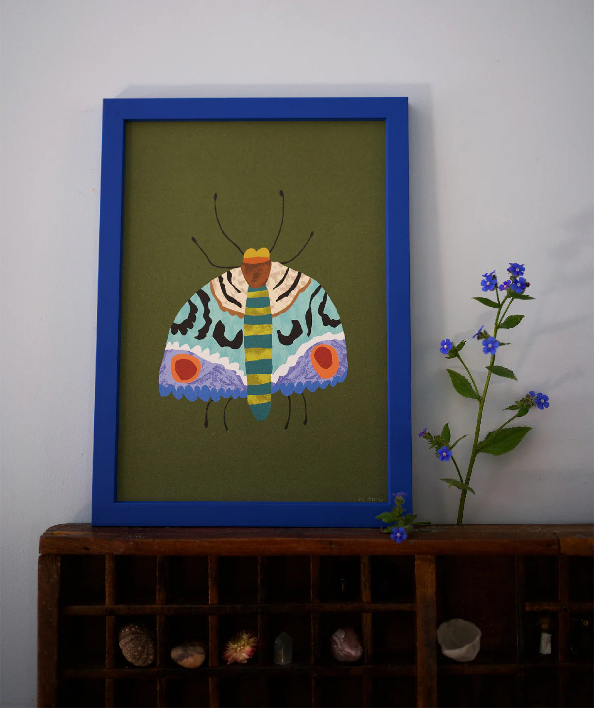 Brie Harrison Moth A4 Print - THE BRISTOL ARTISAN