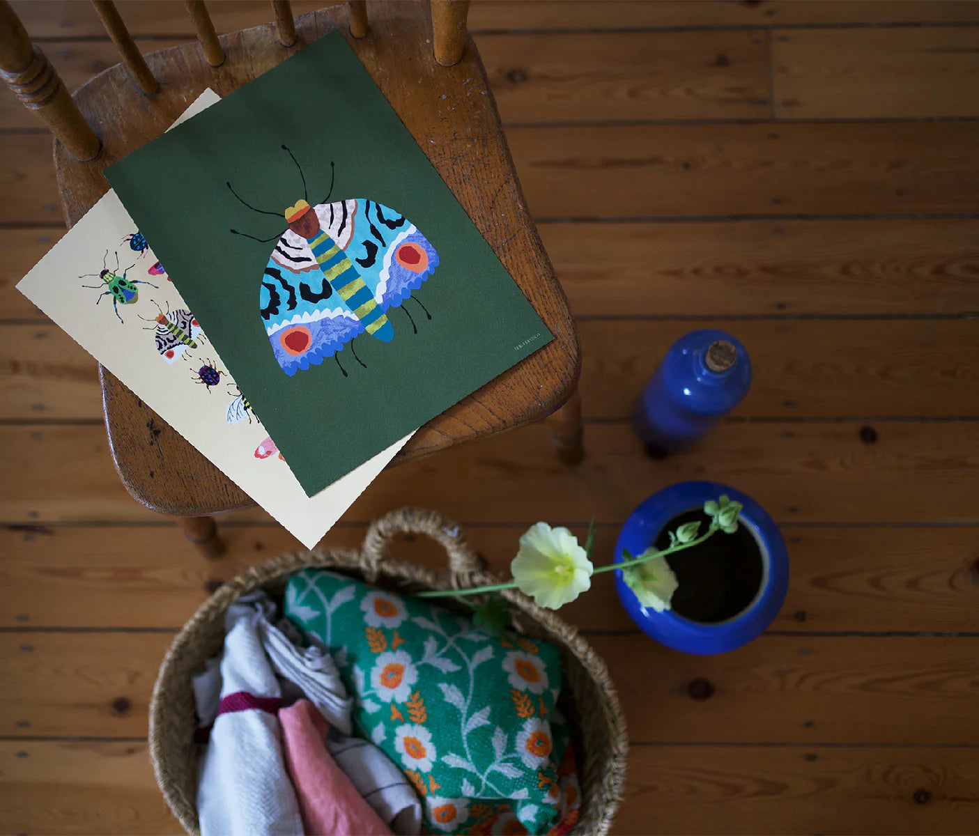 Brie Harrison Moth A4 Print - THE BRISTOL ARTISAN