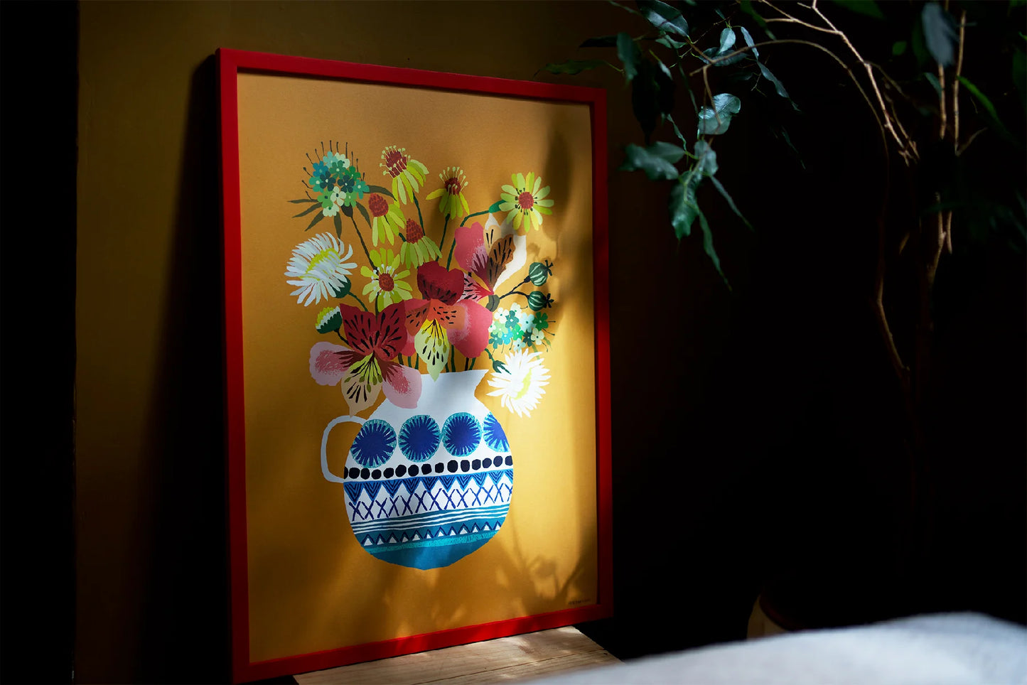 Brie Harrison Festival Flowers A3 Print - THE BRISTOL ARTISAN